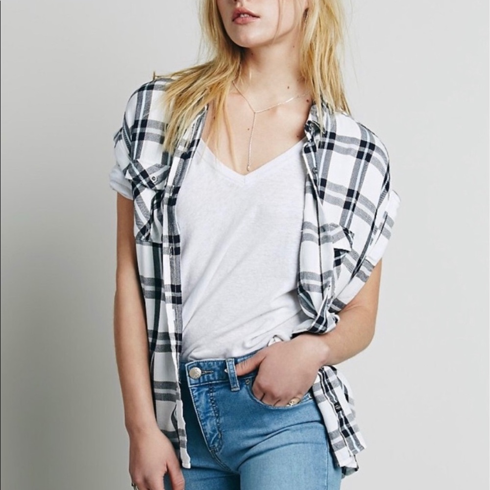 Rails x Free People Sleeveless Plaid Shirt - Picture 2 of 8